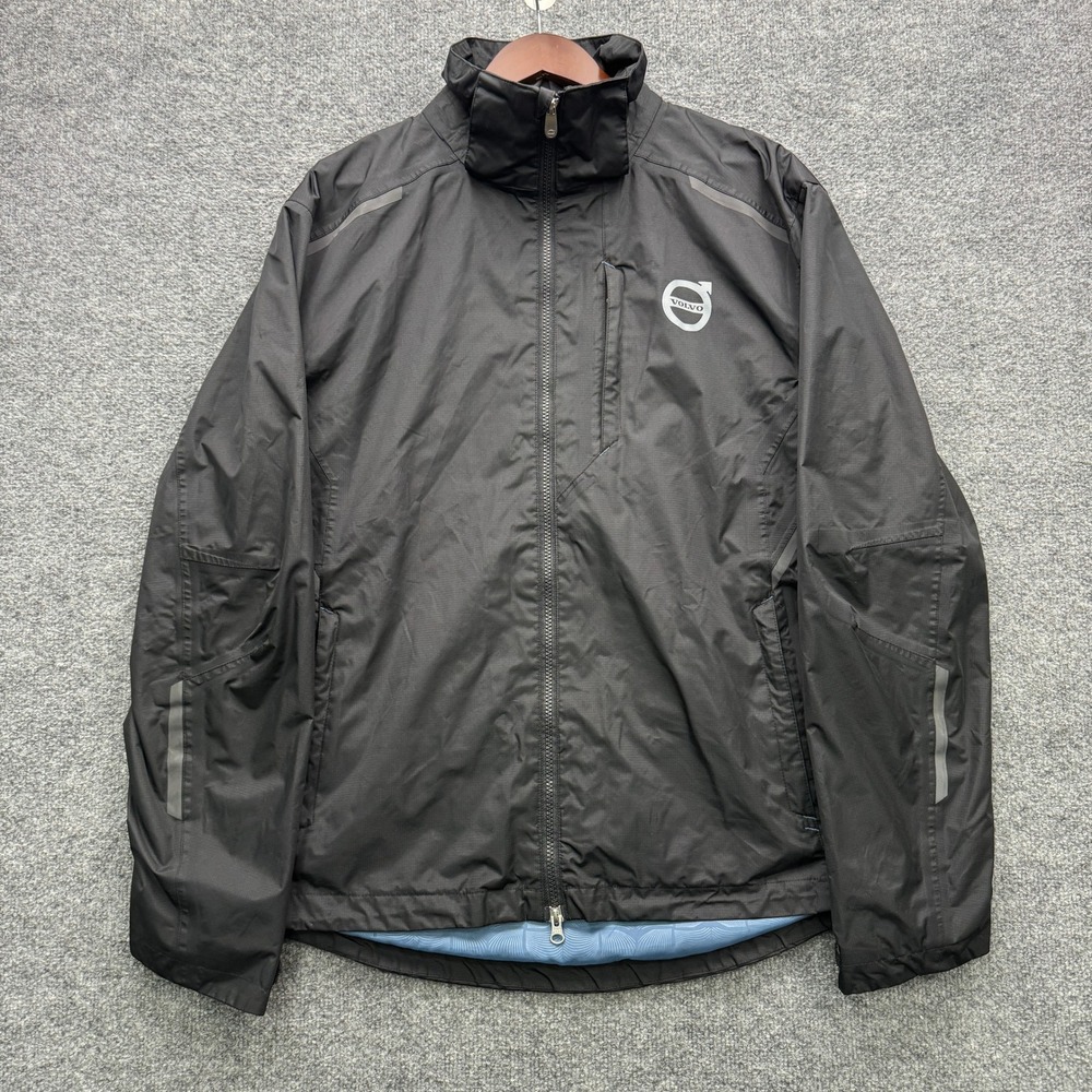 Volvo Iron Mark Collection Jacket Mens Medium Black Full Zip Outdoor Insulated